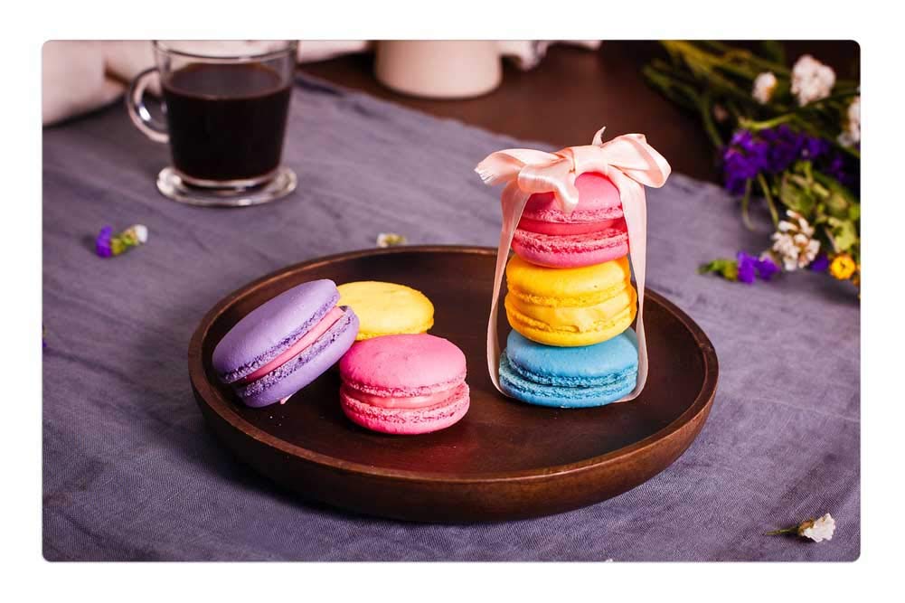 LESGAULEST Doormat Floor Rug/Mat (23.6 x 15.7 inch) - Macarons Macaruns Dessert Sweets Rose Macarons