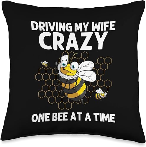 Miniatura 5 de Divertido arte de abejorro para hombres, abuelo, apicultor, amante de abejas, 18 x 18 pulgadas, multicolor