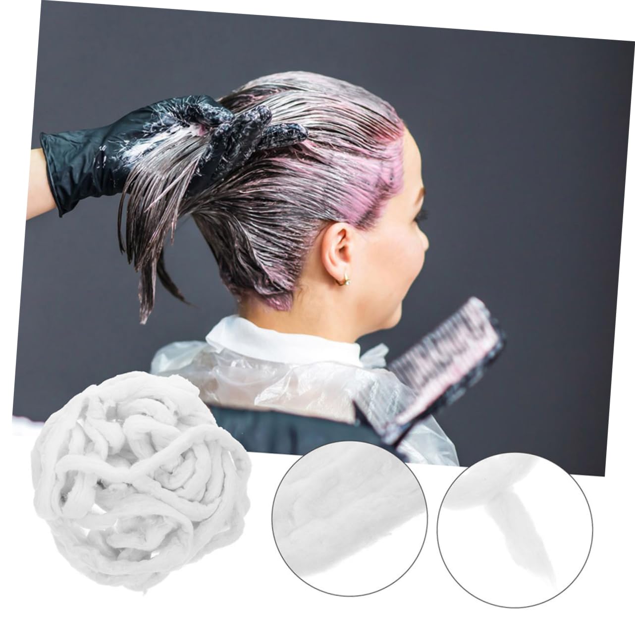 Hairdressing Cotton Strips Perm Cotton Rolls Beauty Coils Strips Quick Absorption for Hair Perming Convenient for Salon Use