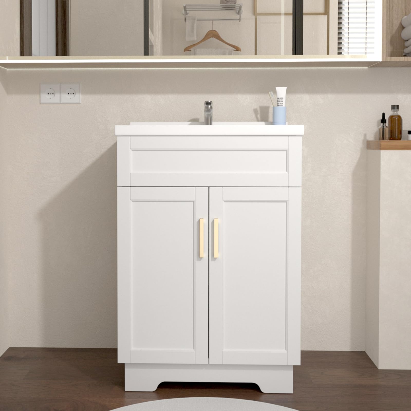 YGIPT Bathroom Vanity with Ceramic Sink