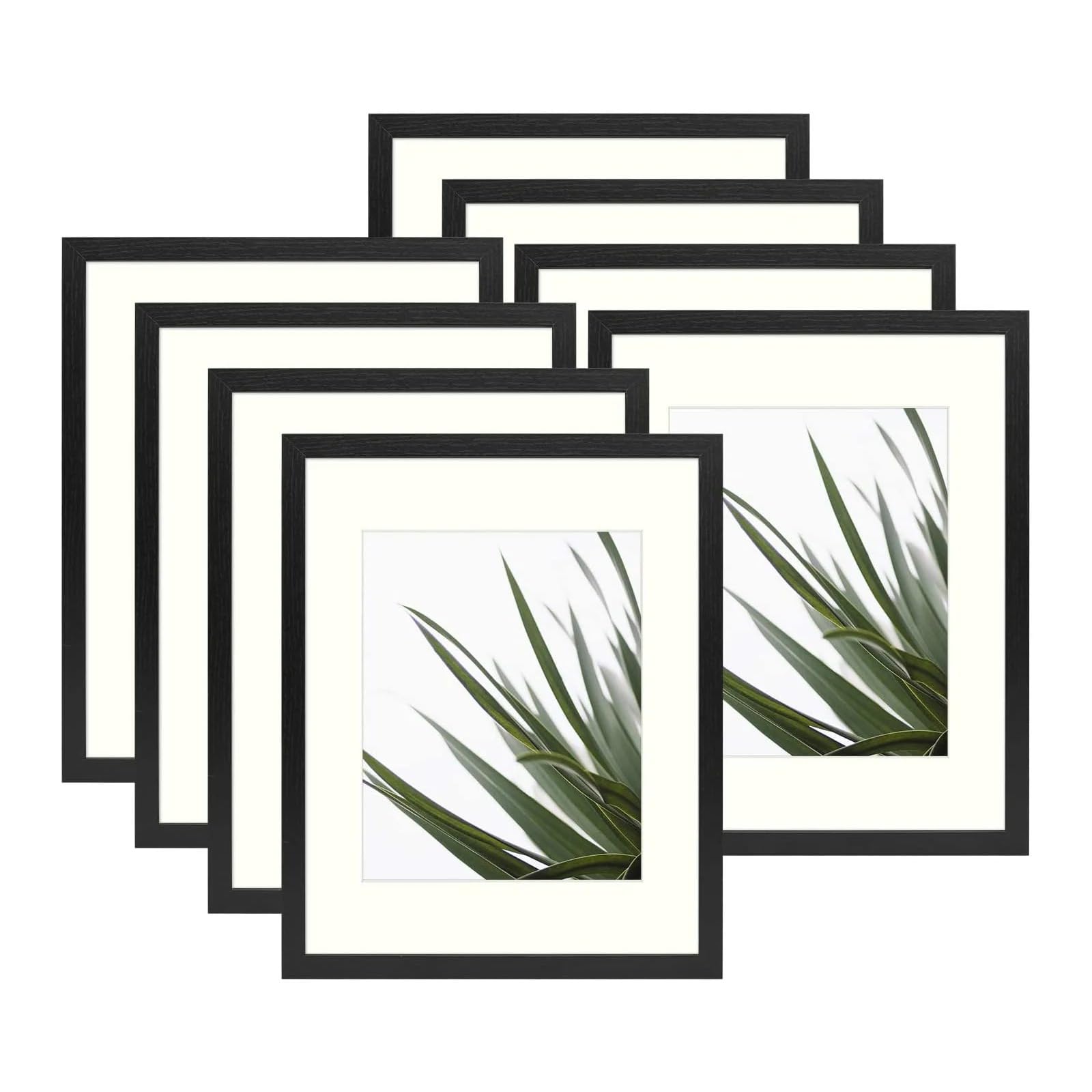 MH Traders 14 x 11 Picture Frame 5Pcs Black - Wall Mounted Photo Frame for Pictures Posters & Certificates - 35 x 28 CM Size Compact Picture Frames