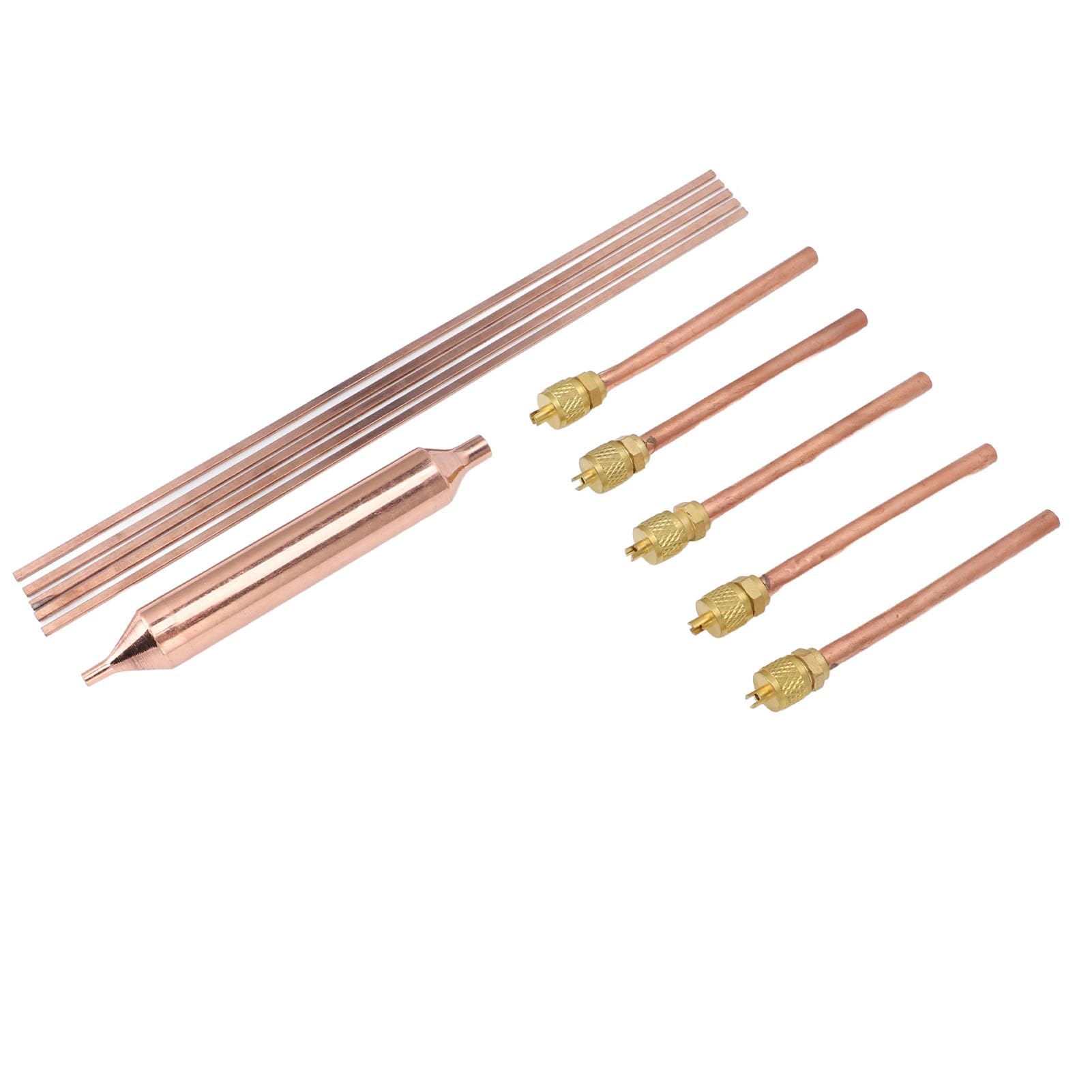 Filtre Déshydrateur de Réfrigérateur, Outils de Service avec Valve de Service D'accès, Kit D'outils de Baguette de Soudage en Cuivre Phosphoreux pour la Réparation de