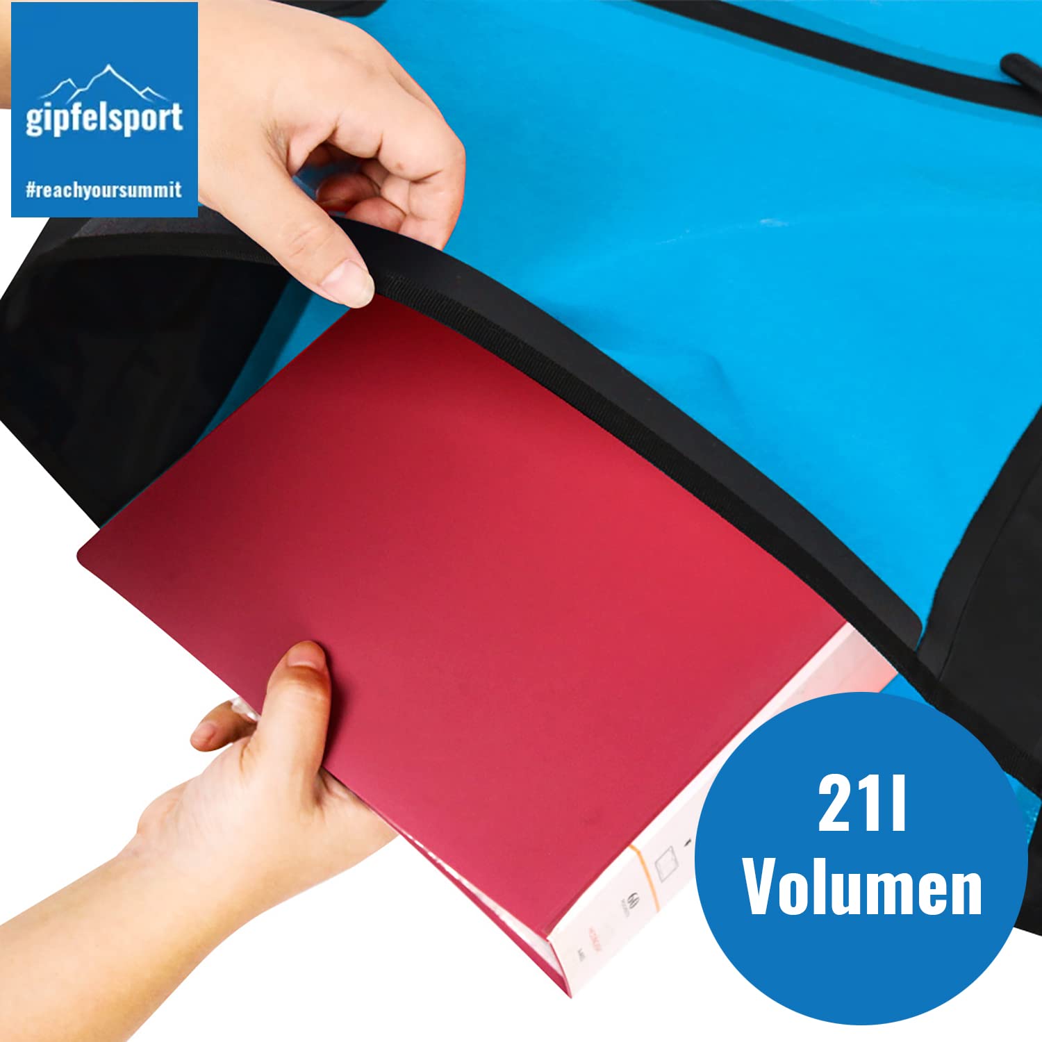 gipfelsport borsa per bicicletta blu