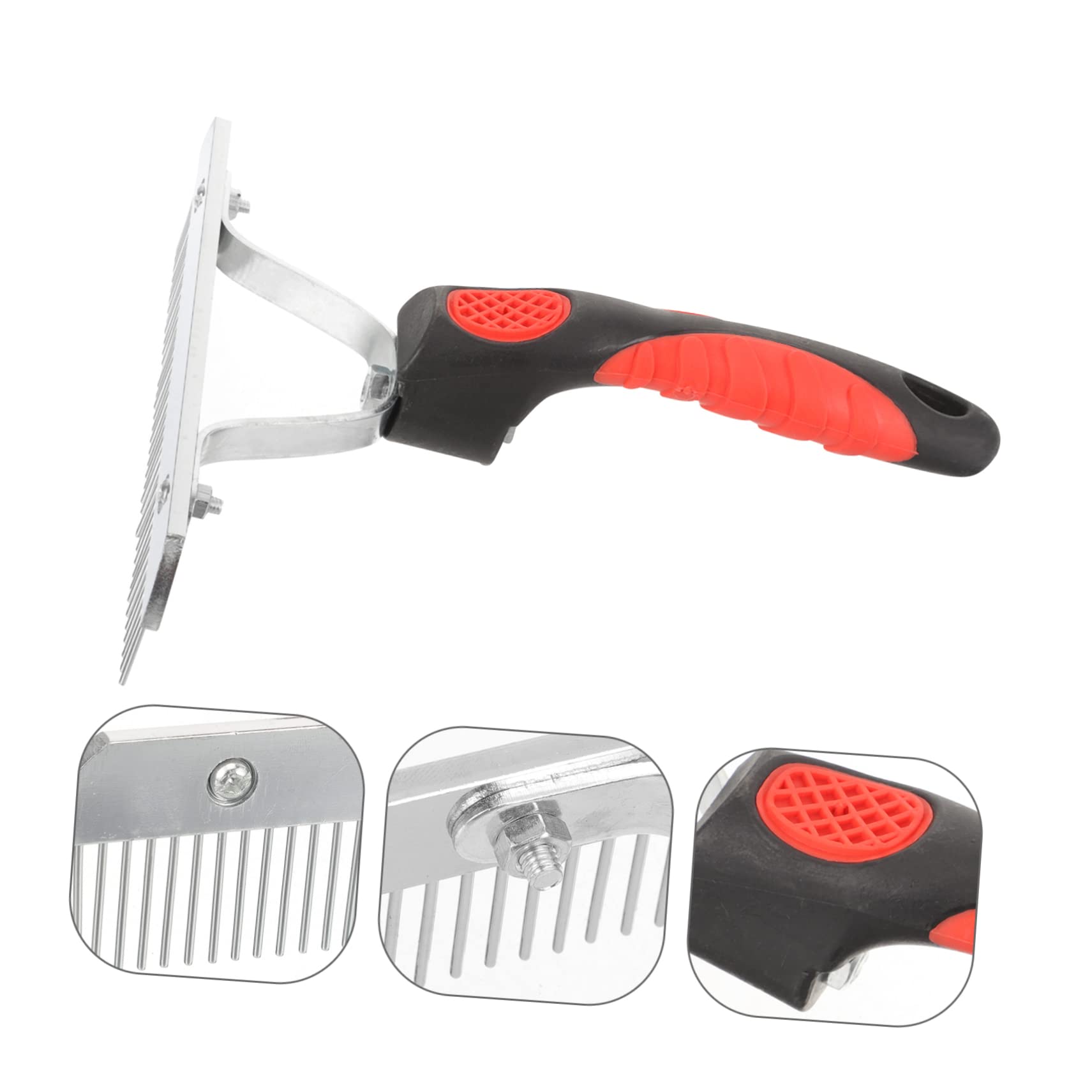SUPVOX 5 Piezas peine depilatorio rastrillo de pelo de mascotas quitapelusas para ropa escoba cepillo de limpieza de caballo cepillo de limpieza de ganado peine para caballos Metal