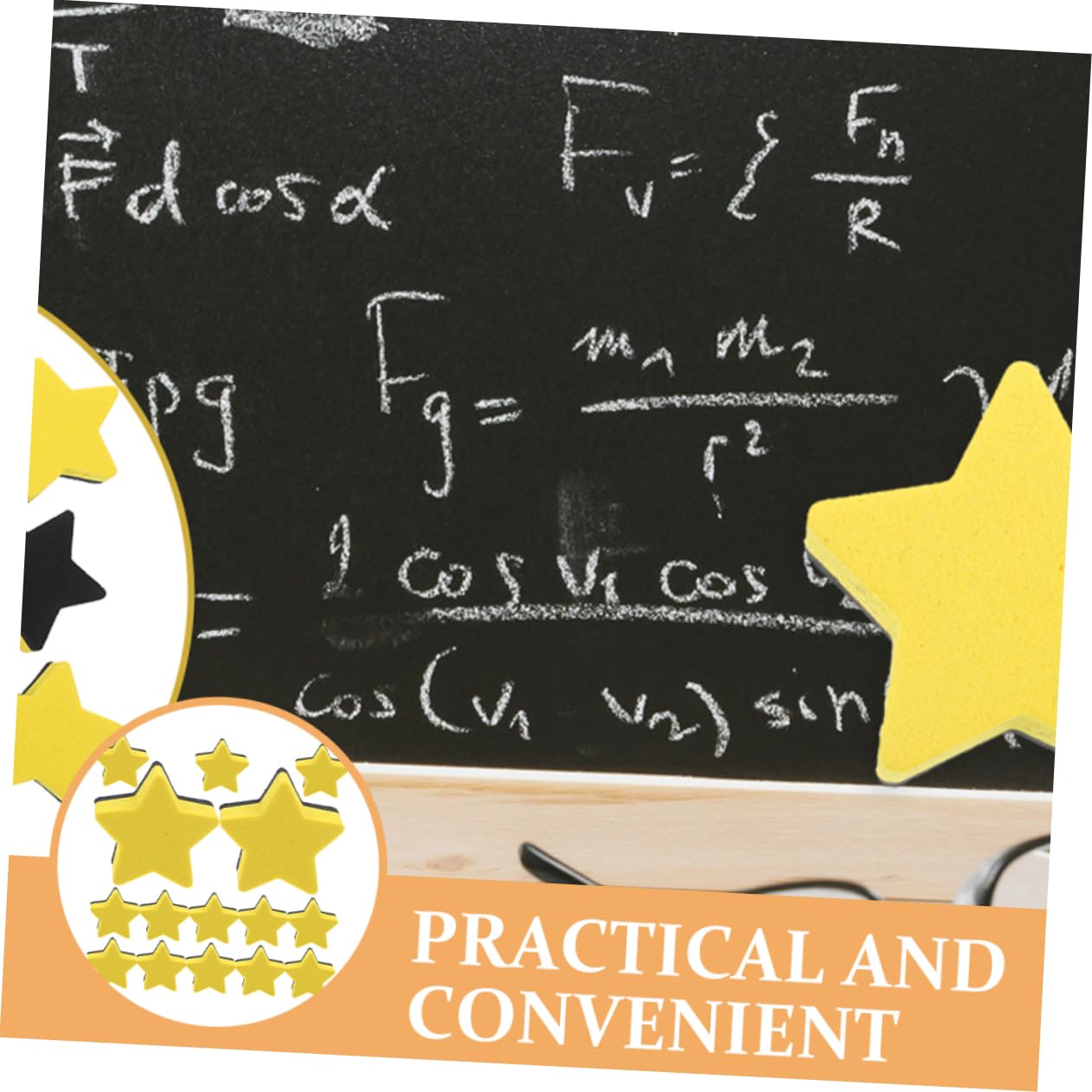 STOBOK 5 Sätze Whiteboard-radierer Party Gekneteter Radiergummi Frontscheibenwischer Whiteboard Radierer Wiederverwendbare Filzradierer Süßes Weißes Brett Filzstoff Yellow 15 Stücke * 5