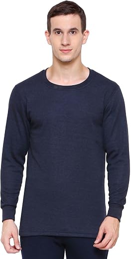 BODYCARE Heat MAX - Fur Fleece Inside Men Round Neck full Sleeves Thermal Gold Plus Premium Range for Very high Warmth