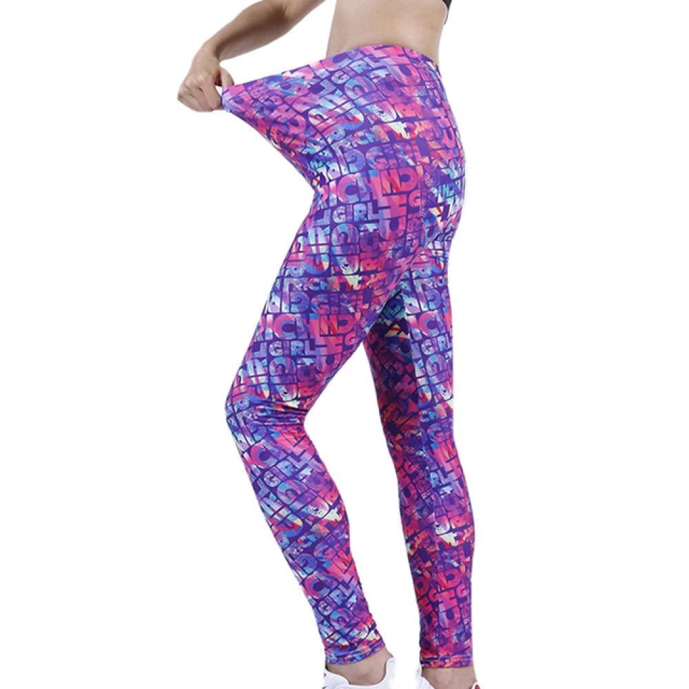 ZFLL Leggings,Donne Stampate Esercizio Leggins Elastici Femminili Colorati  Vita Alta Push Up Pantaloni Morbidi Pantaloni Fitness,PD355,XL : Amazon.it:  Abbigliamento