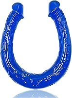 Vista 9 de Consoladores sexuales súper largos de doble extremo, de 18.1 pulgadas, juguetes sexuales, suaves y flexibles, consoladores de doble cara para pene