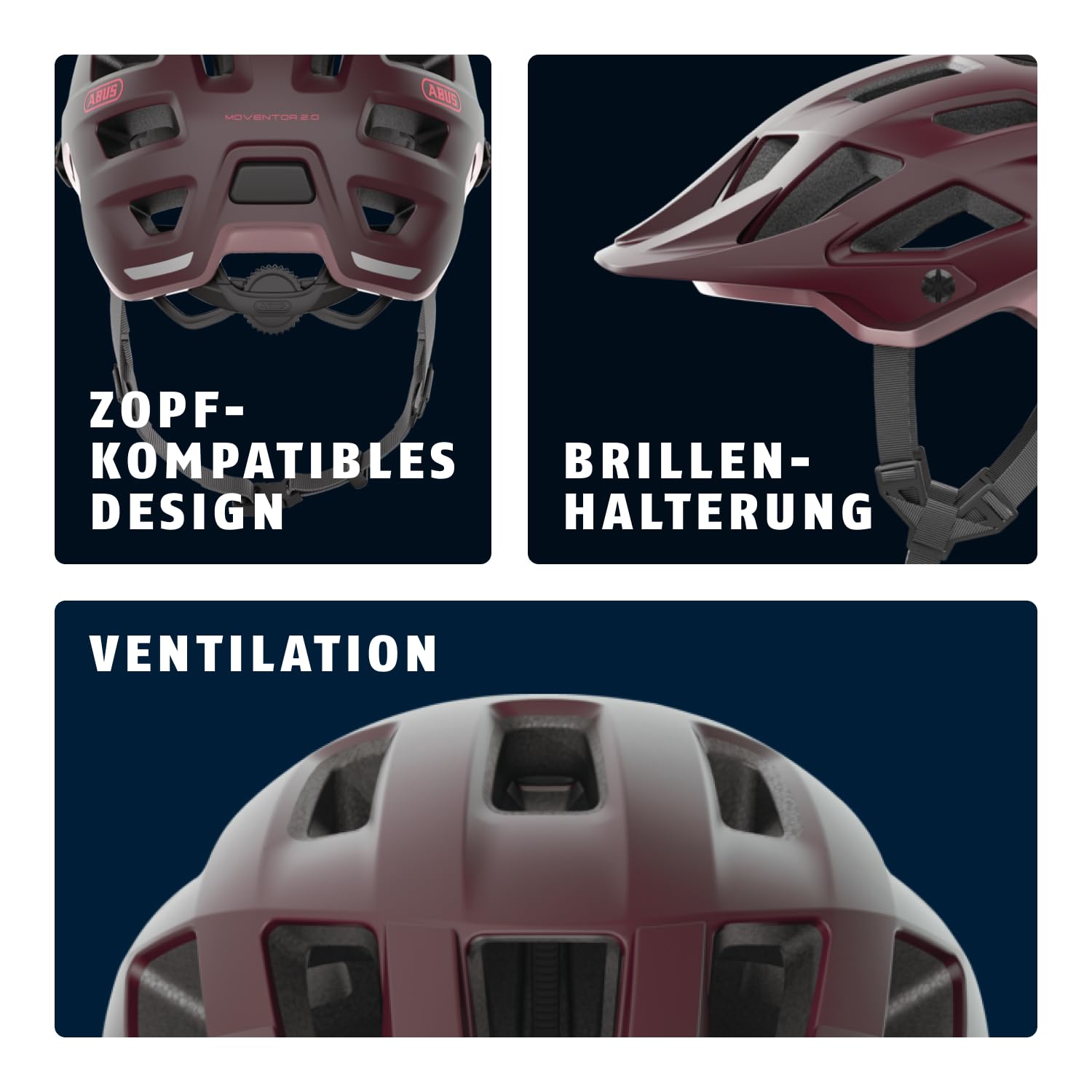 ABUS MTB-Helm Moventor 2.0 - komfortabler Fahrradhelm fürs Gelände - All-Mountain-Helm - für Damen und Herren