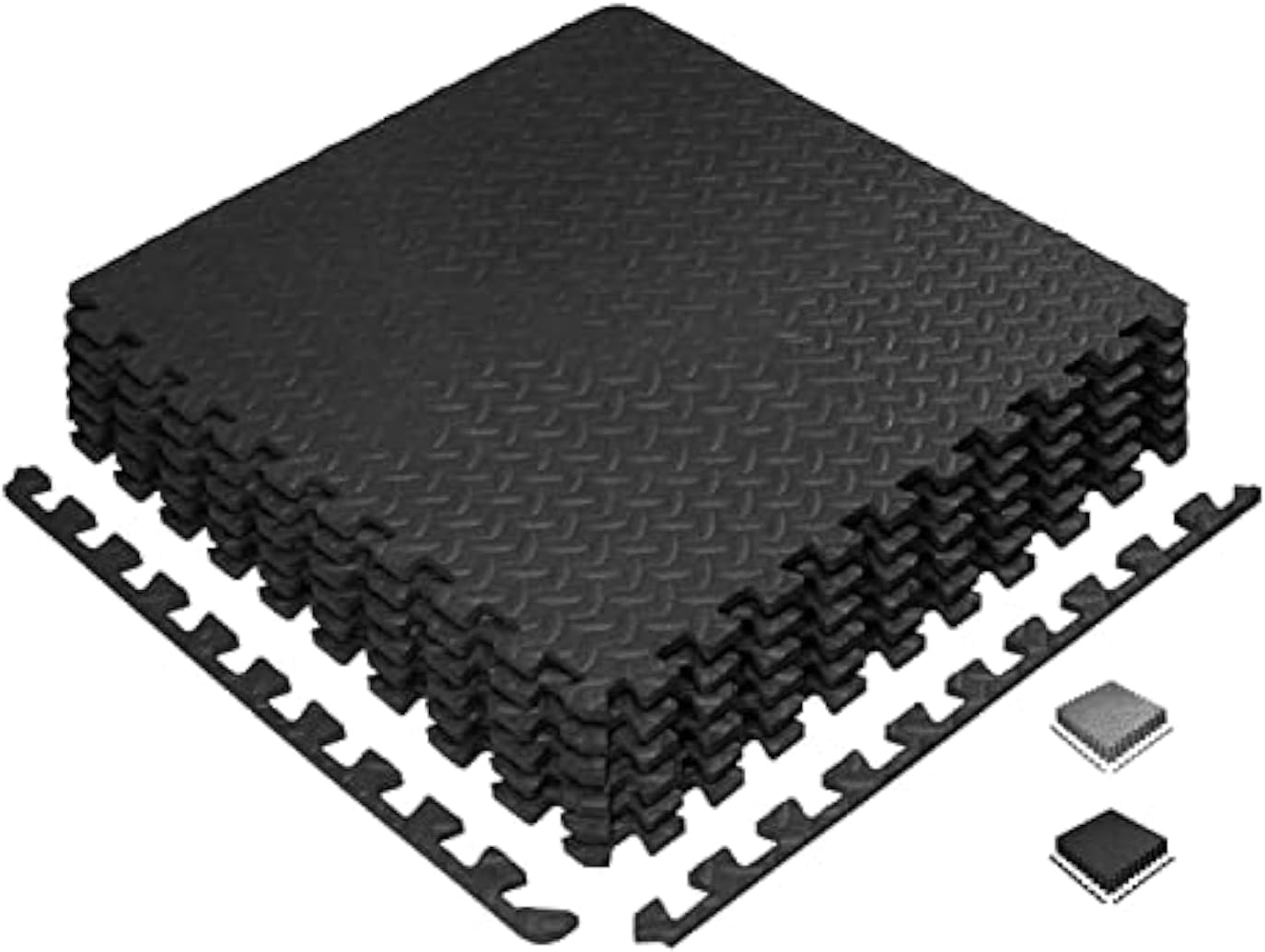 120x120 cm Puzzle Exercise Floor Mat, EVA Foam Mats with Interlocking Floor Tiles, Foam Gym Mat, Protective Flooring Mats Interlocking for Home, Gym Equipment, Yoga, Non slip (Ghazal)
