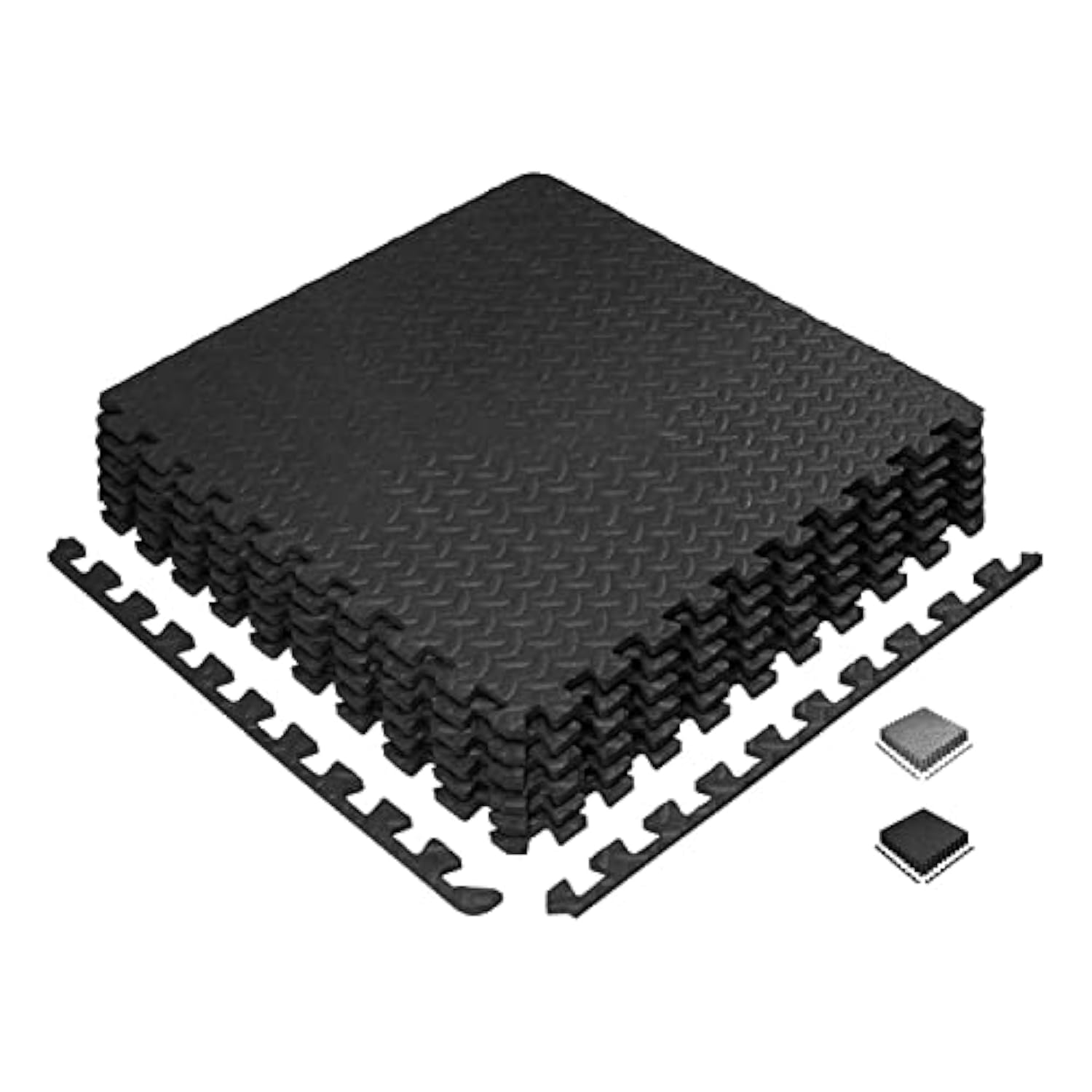 120x120 cm Puzzle Exercise Floor Mat, EVA Foam Mats with Interlocking Floor Tiles, Foam Gym Mat, Protective Flooring Mats Interlocking for Home, Gym Equipment, Yoga, Non slip (Ghazal)