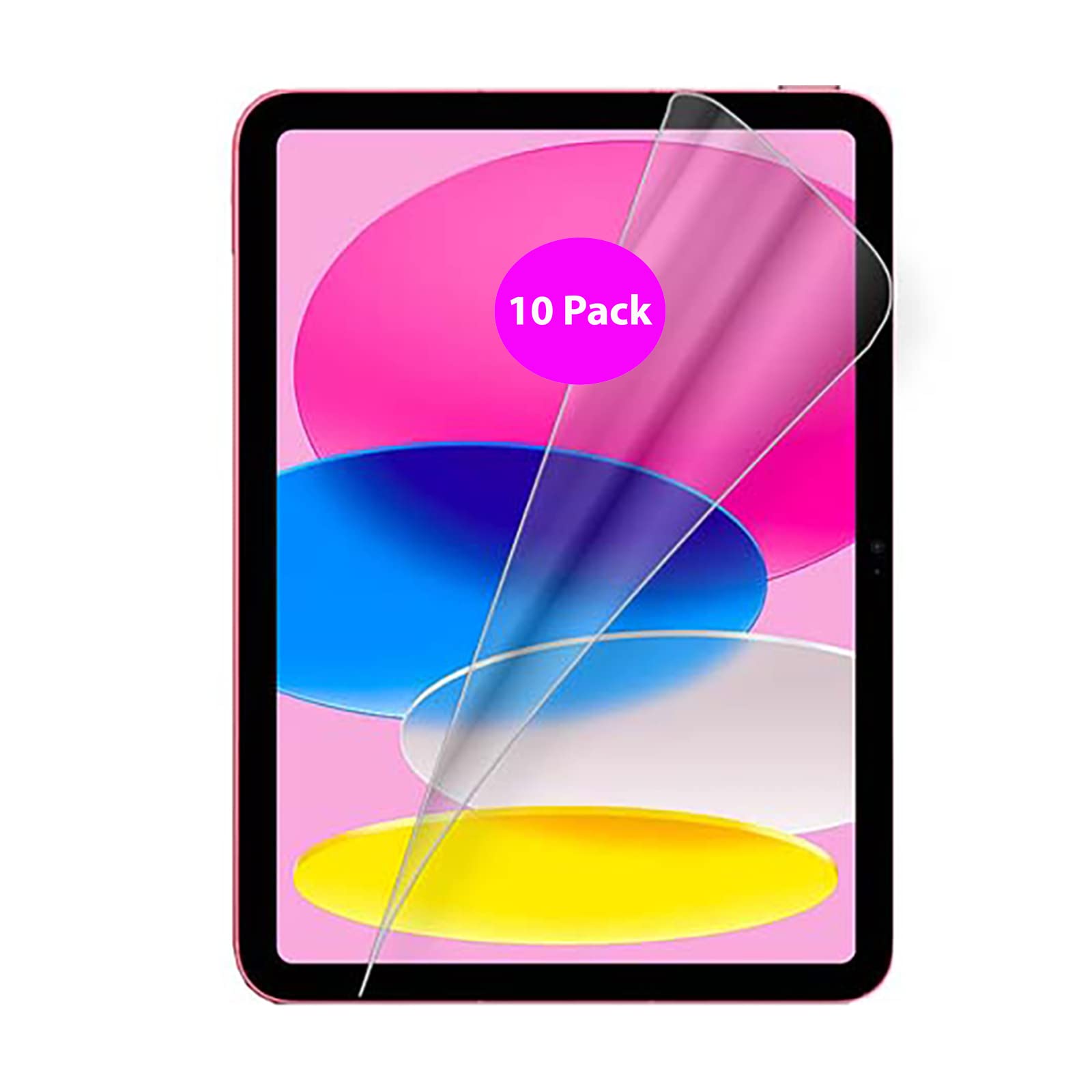 10 Pack Soft Pet Film Screen Protector for Apple iPad 11th Gen 11 Inch 2025 2026 Bulk Guard