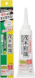 茂木和哉 「 トイレ 尿石落とし ジェル 」 100g (ふちウラにもピッタリはりつく! 3つの酸が効く! )