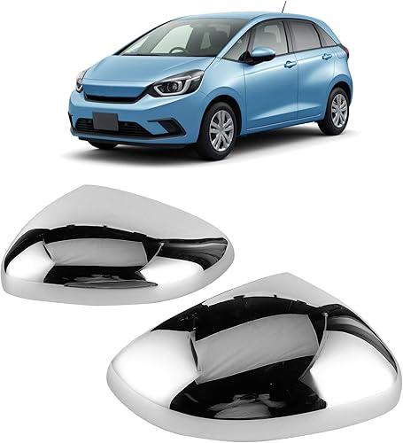 Miniatura 4 de Cubierta de espejo lateral cromado superior para espejo retrovisor, tapas galvanizadas, 2 piezas aptas para Hon-da Fit (FITJa-zz GR)