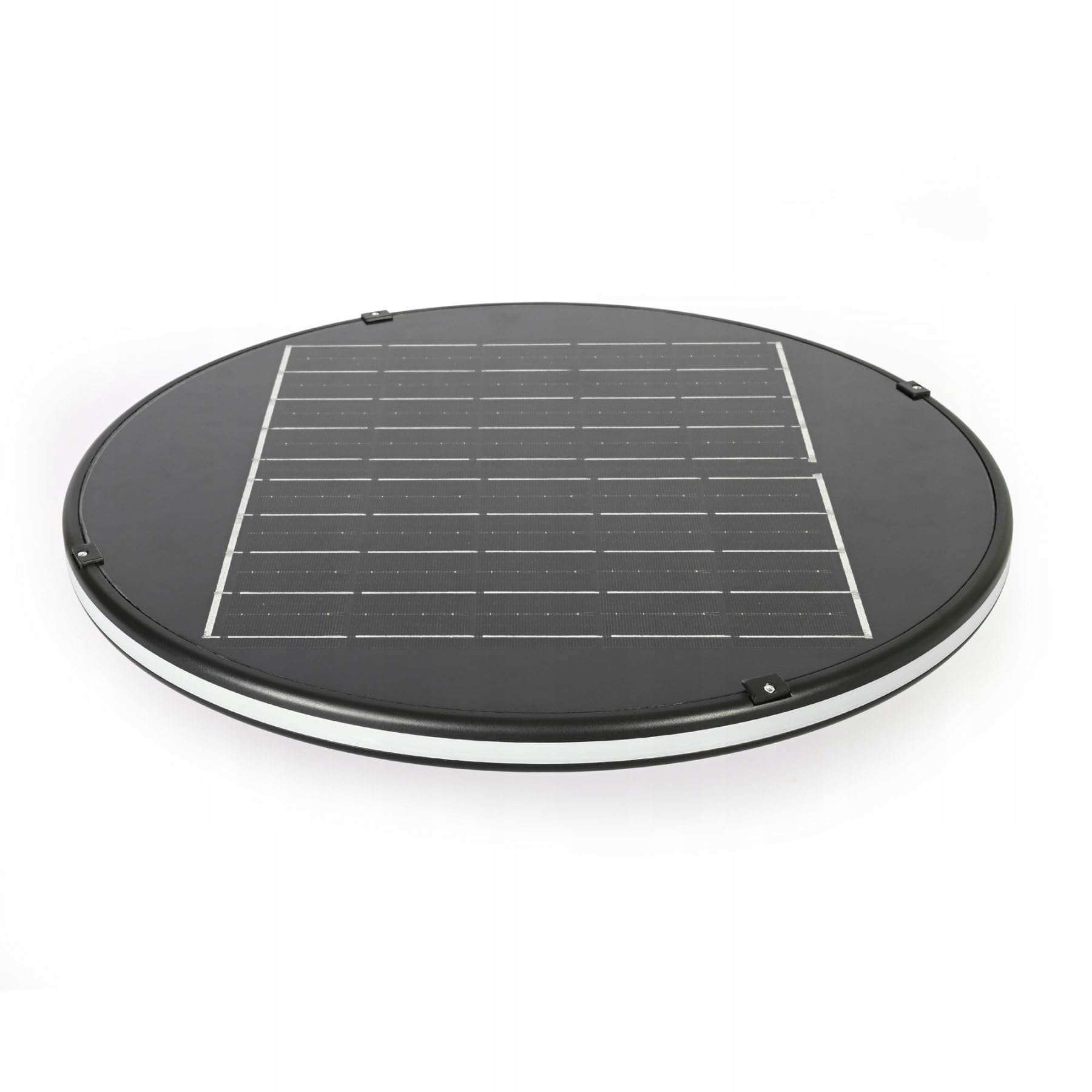 Solarna Lampa Uliczna Ogrodowa UFO Okrągła LED Videx 1400lm Czujnik + Pilot