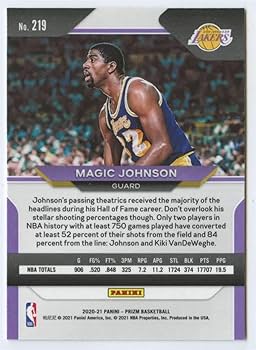Amazon.com: 2020-21 Panini Prizm #219 Magic Johnson Los