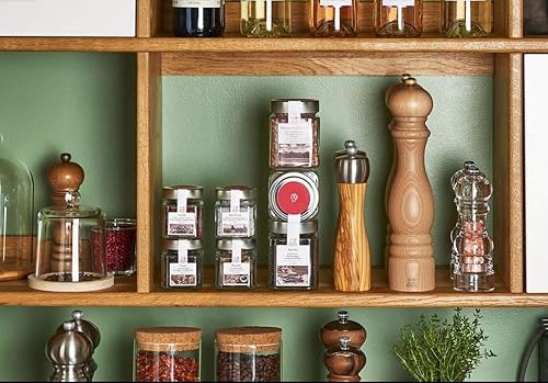 Miniatura 4 de Peugeot Palace - Molinillo de sal chapado en plata, 4 pulgadas, color marrón antiguo