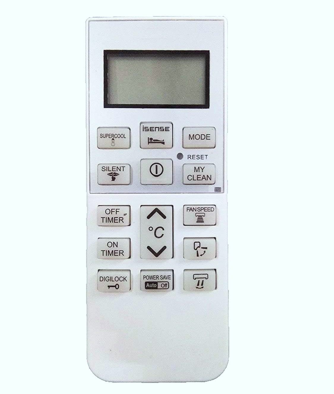 VNQ Remote Compatible with Hitachi ac Remote Supercool Isense Digilock PowerSaver AC Remote, Your Old Remote Must be Exact Same