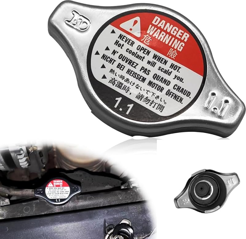 Tampa do radiador Honda TIANMIMISM 19045-PAA-A01 vermelha – 1 unidade