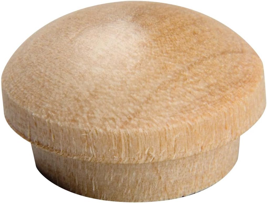 WA1404 8 Count 3/4" Birch Wooden Button head Plugs