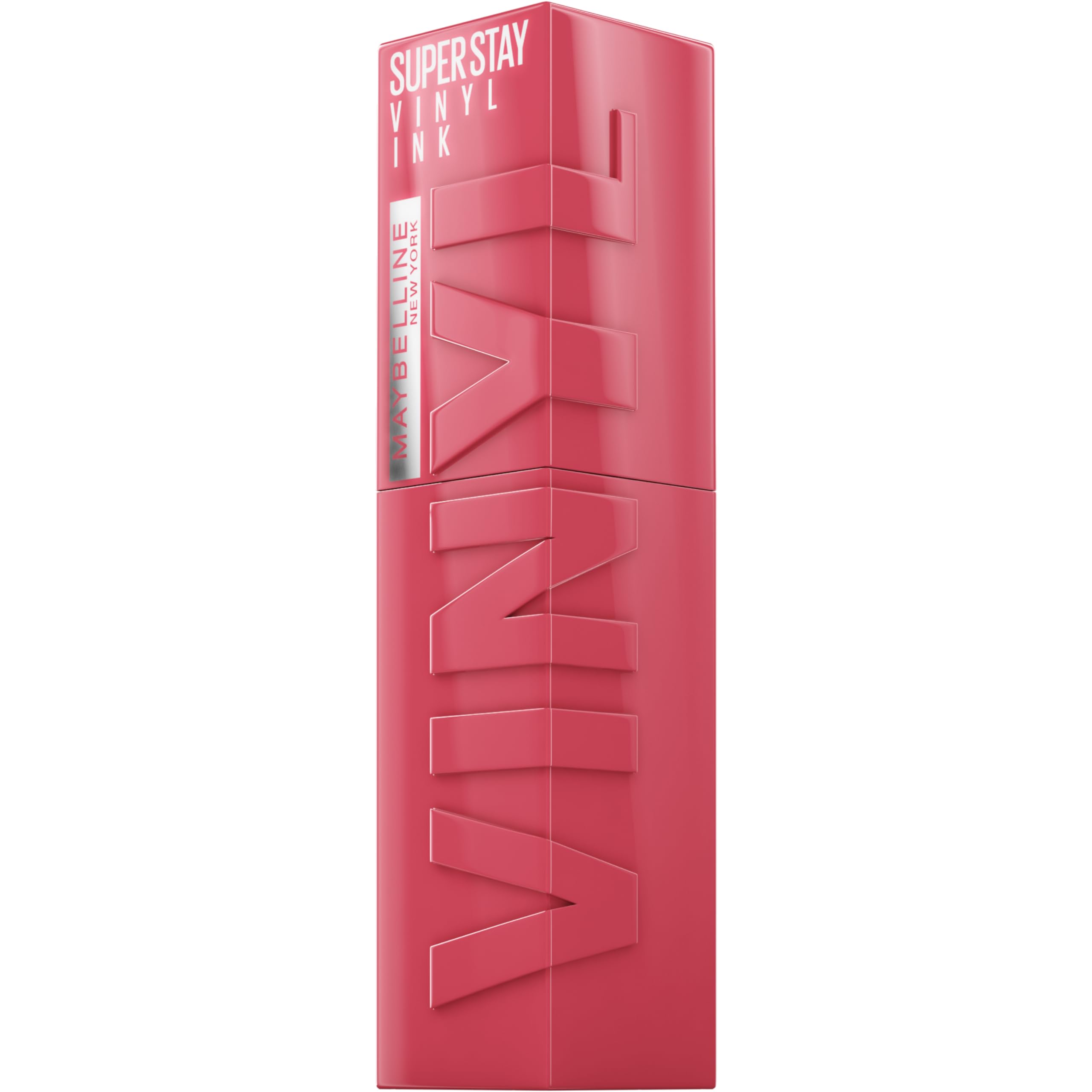 Maybelline New-York - Pomadka w płynie - Efekt błyszczącego winylu - Długotrwała - SuperStay Vinyl Ink Pink - Odcień : Rogue (145)