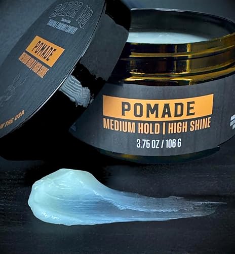 Miniatura 4 de Pomada natural para el cabello a base de agua para hombres con alto brillo y acabado liso, fijación media fuerte, los mejores productos para el