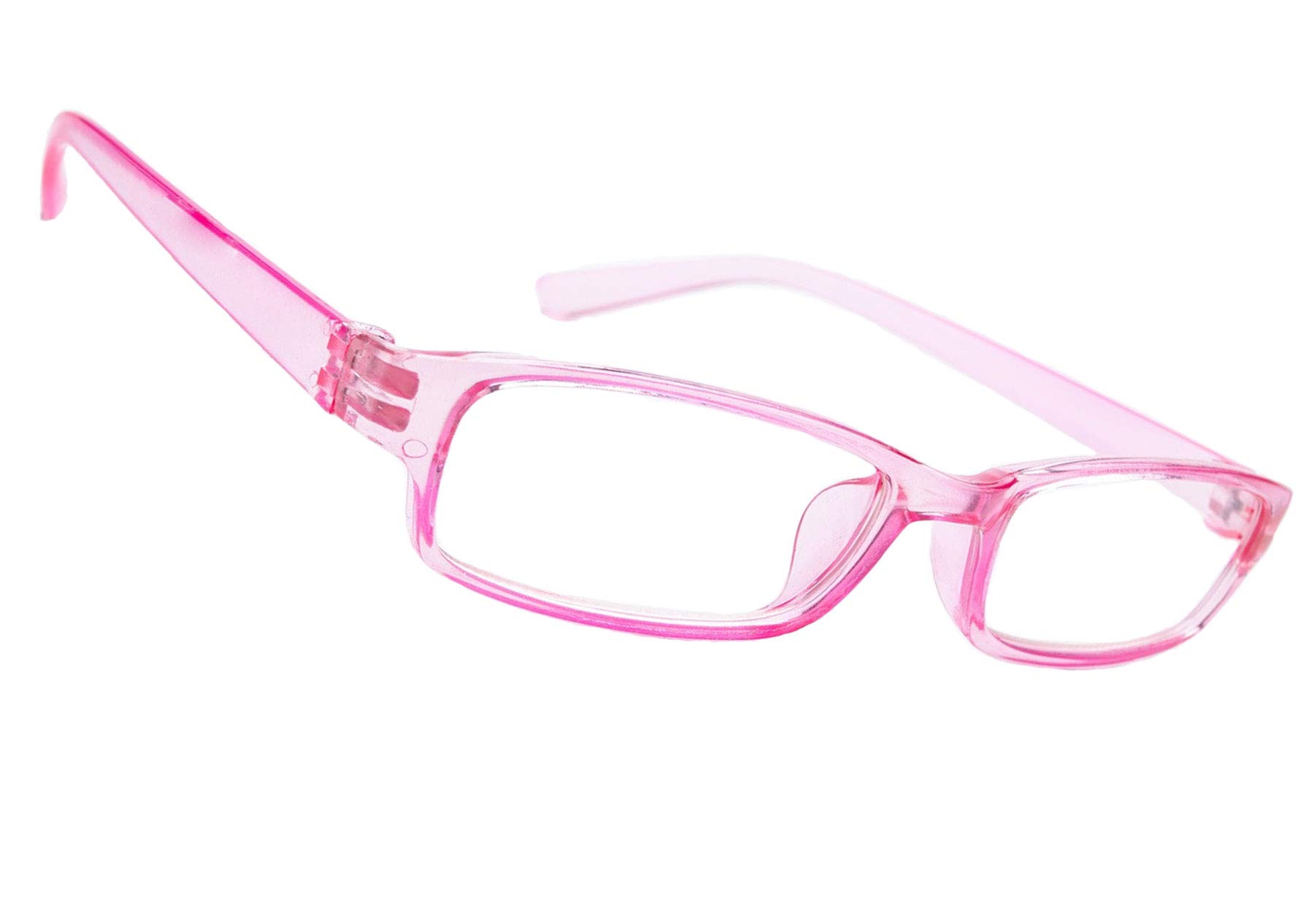 Men's Women's Original Retro Vintage +0.50 +0.75 +1.0 +1.5 +2.0 +2.5 +3.5 +4.00 Slim Reading Glasses Pink Unisex Vintage (+3.00, Pink)