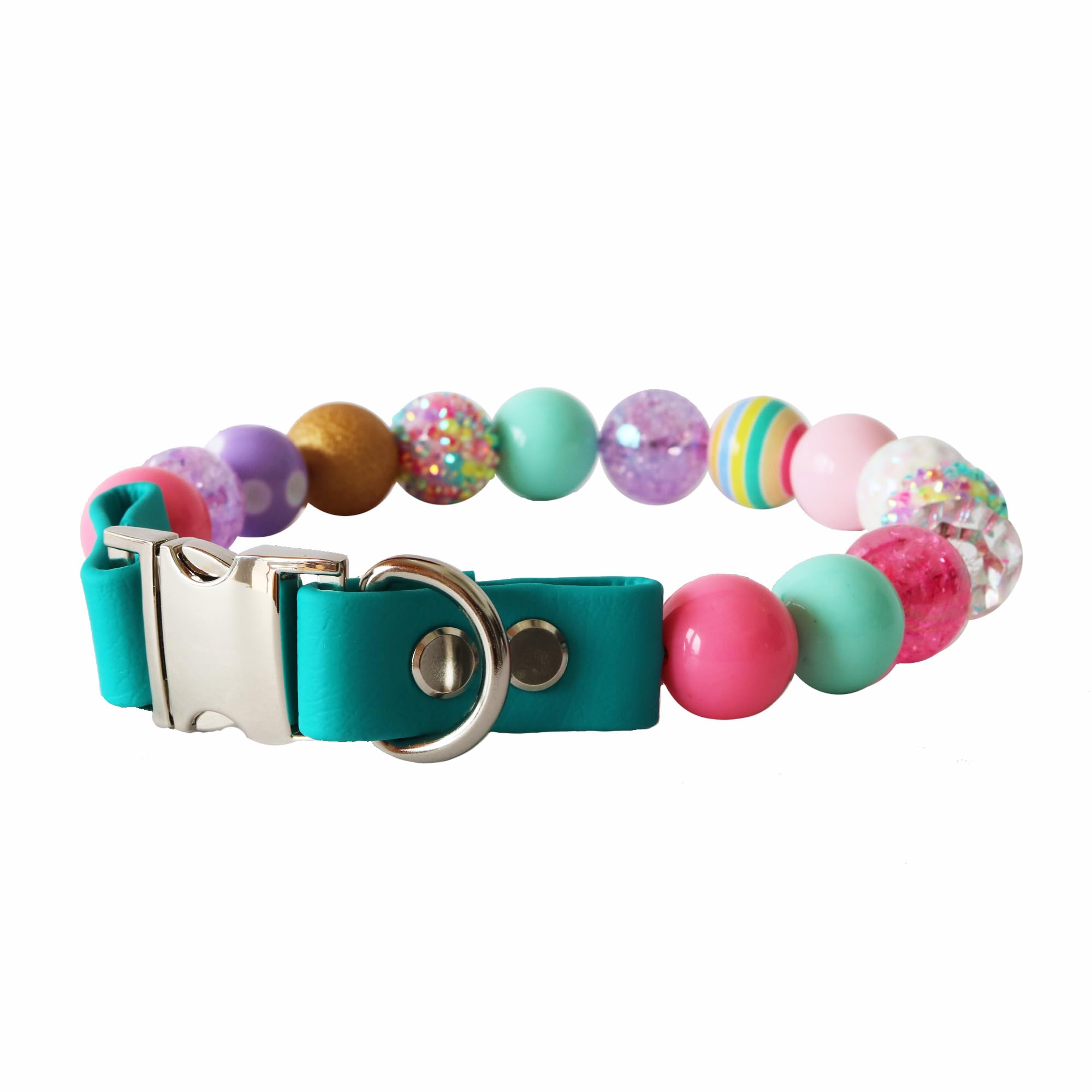 Pet Collar Beaded Silicone Dog Necklace