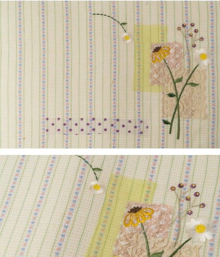 Couverture de livre A5 en coton réglable style patchwork cottagecore