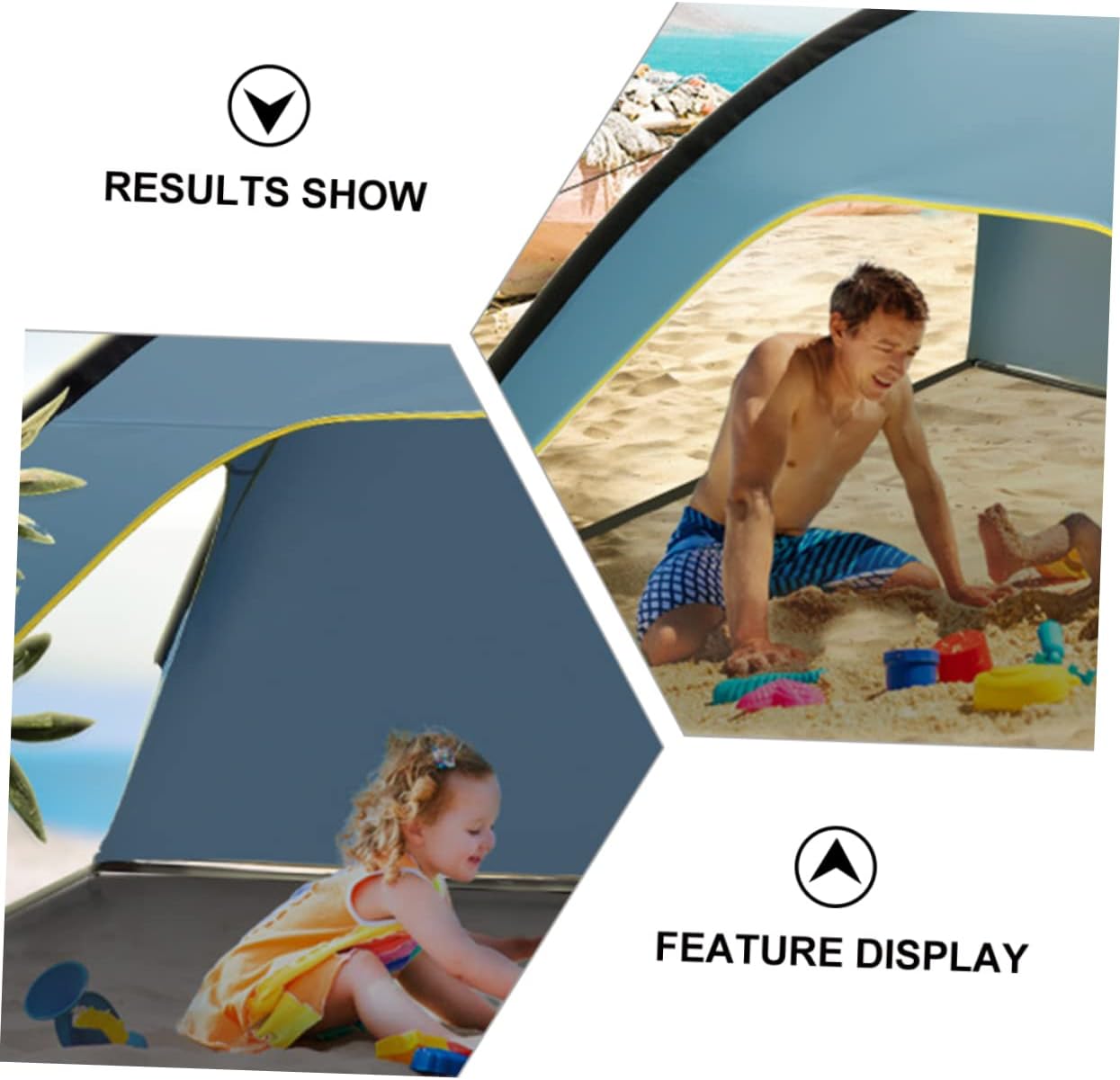 Polyester Silver Coated Tent Quick Setup Uv Blocking Suitable for Camping Beach Picnic