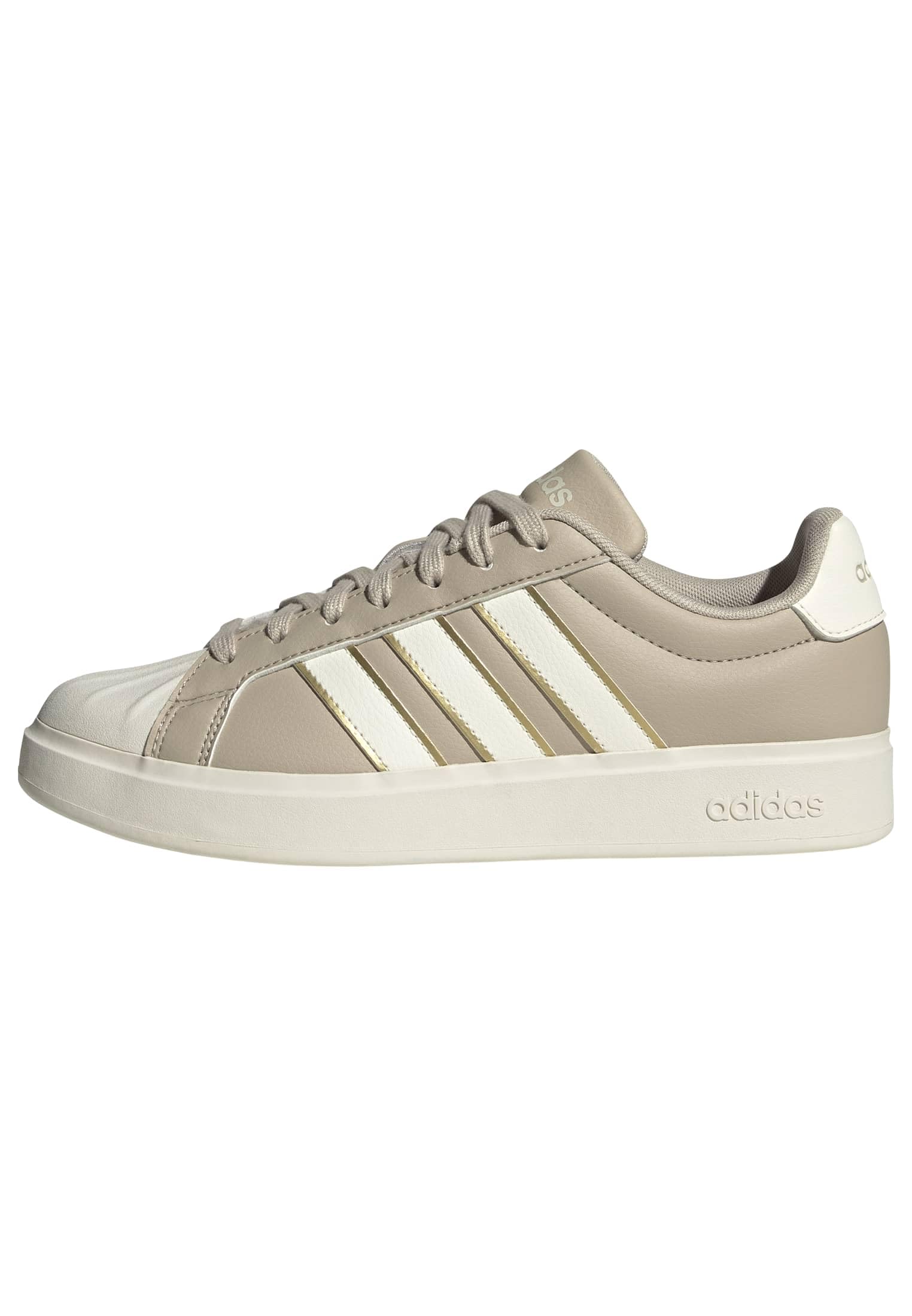 adidas Womens Streettalk Lace Up Sneakers Shoes Casual - White