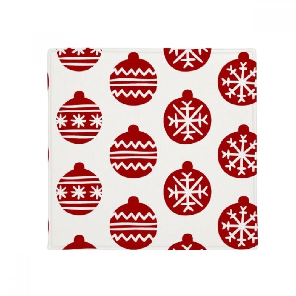 Tapis anti-glisse flocon de neige Noël rouge 80cm pour sol protégé des animaux