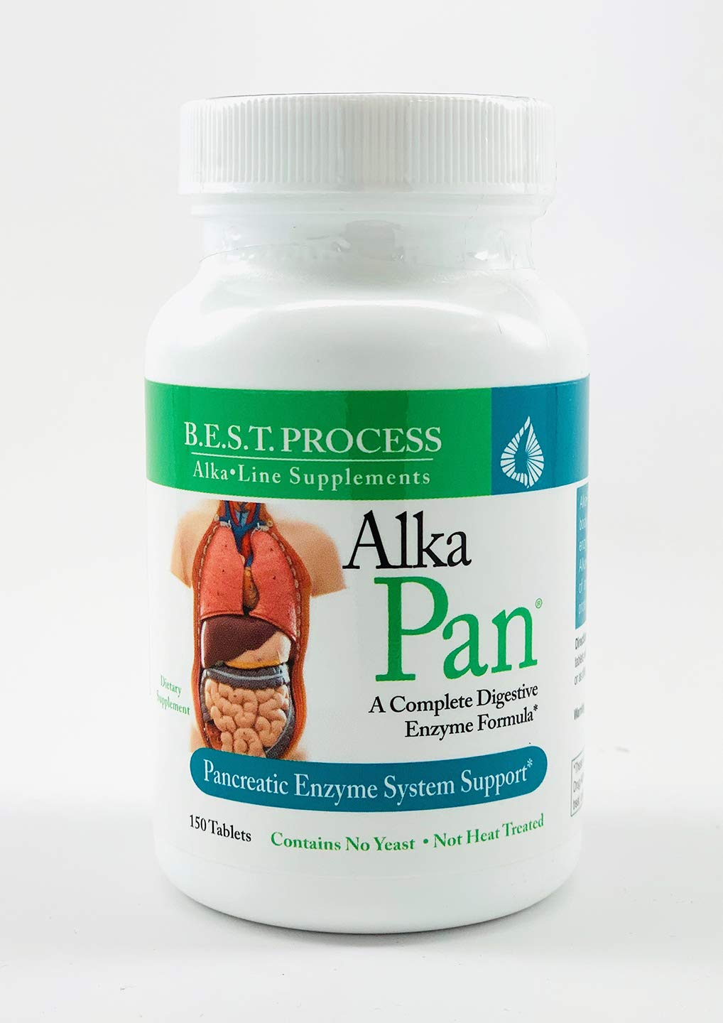 Alka•Pan (6 Pack) Morter HealthSystem Best Process Alkaline — Natural Digestive Supplement — Pancrea