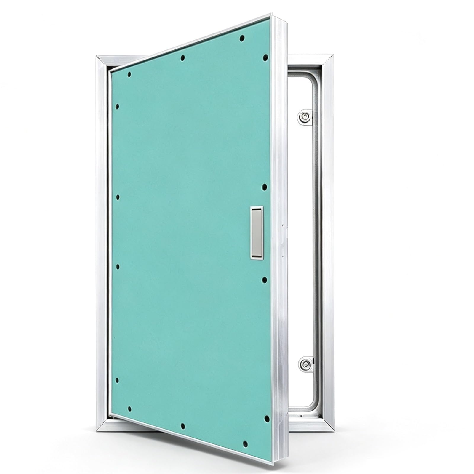 Panel Rewizyjny do Płyt Gipsowo-kartonowych, Wpuszczany | Aluminiowa Rama z Płytą Gipsowo-kartonową, Cynkowy Uchwyt, do Łazienki w Piwnicy na Poddaszu(65x80)