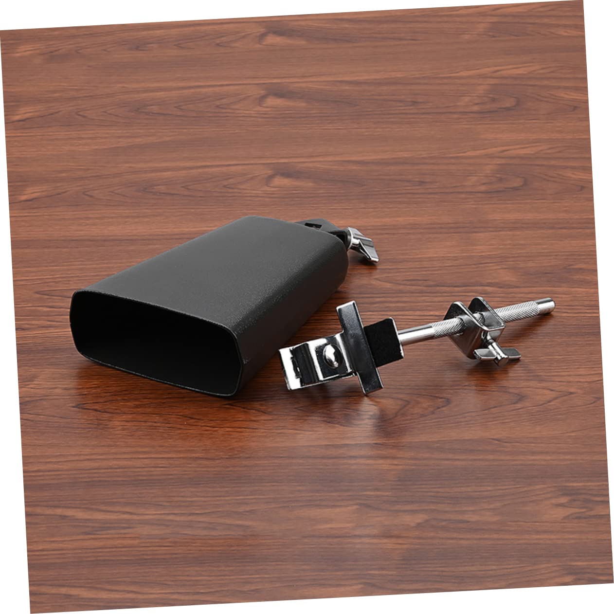 Suministro y Estructura Resistente Sonido Rico Kit de Batería Profesional de Metal Negro de Cencerros para Instrumentos de Percusión para Estudiantes y Profesionales