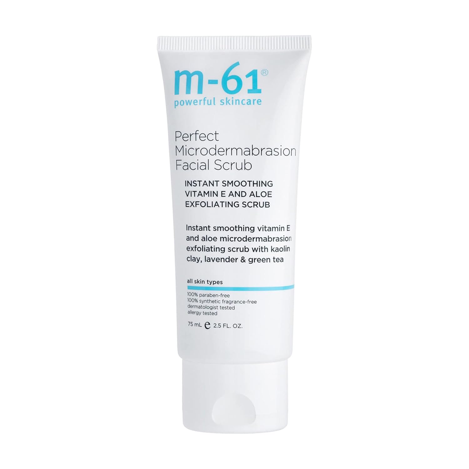 m-61 Perfect Microdermabrasion Facial Scrub | Instant Smoothing, Exfoliating Scrub With Vitamin E, Kaolin Clay, Aloe, 2.5 Fl Oz
