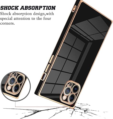 Miniatura 2 de KANGHAR Funda cuadrada compatible con iPhone 12 Pro de lujo con bonito diseño cuadrado, de cuerpo completo, antiarañazos, a prueba de golpes, funda