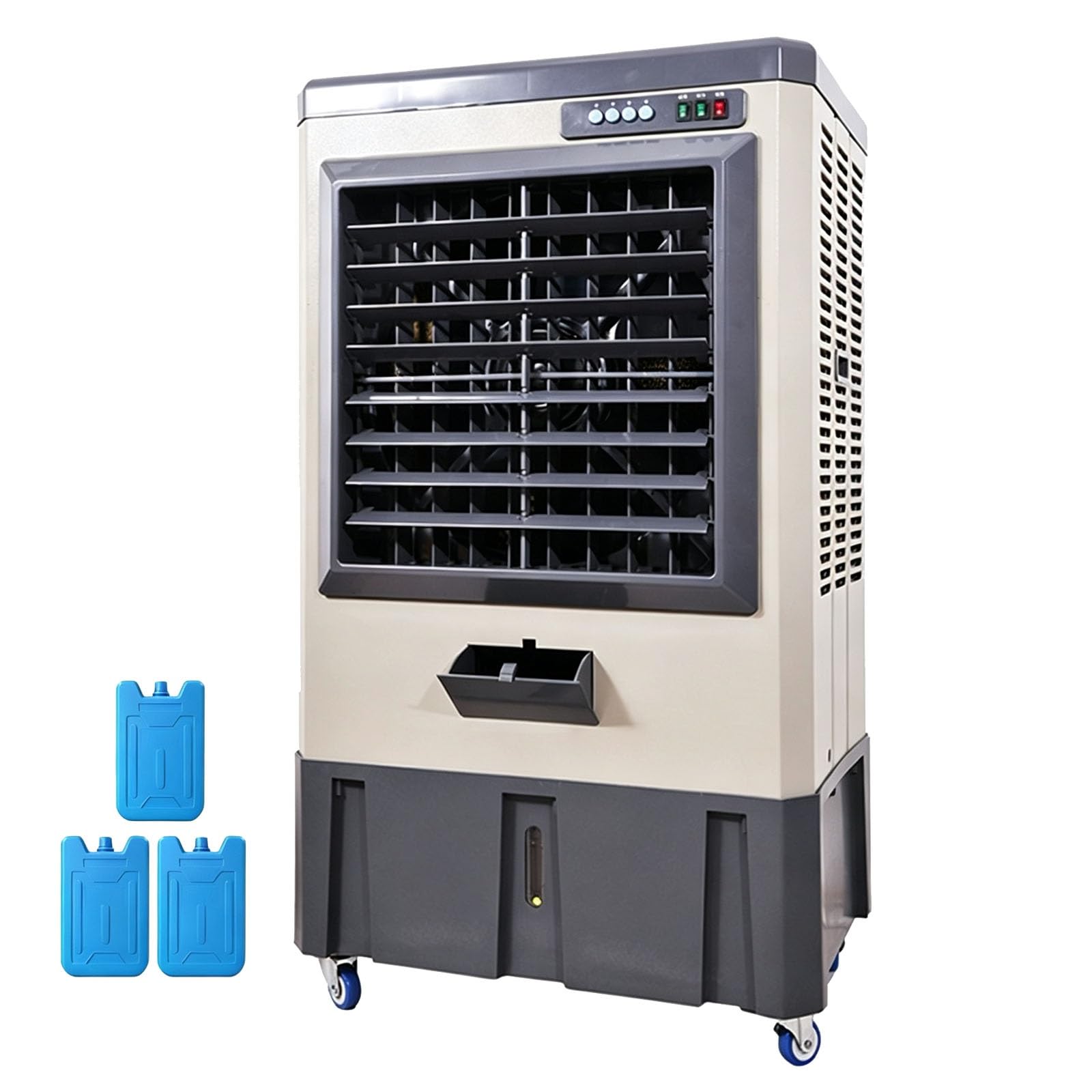 Evaporative Cooler, 200W, Button, 10.5 Gal Tank, Portable Swamp Cooler