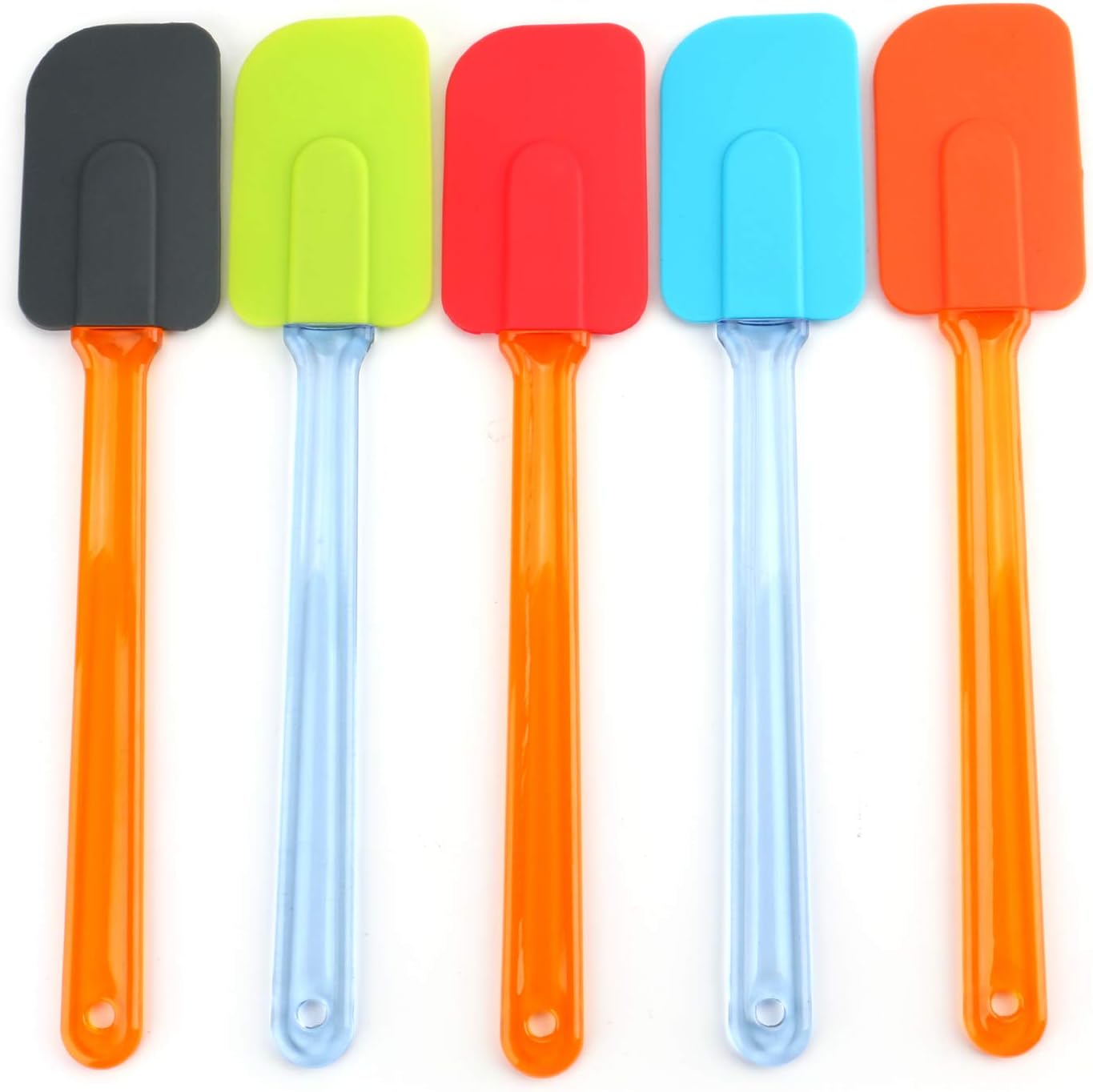 Bekith 5Piece Silicone Spatula for Cooking, HeatResistant NonStick Rubber Spatulas, Baking