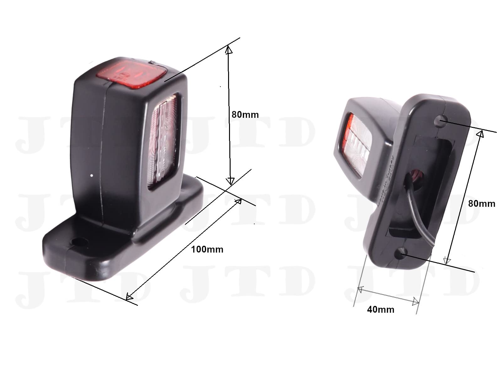 2 Mini Feux de Gabarit Eagle Eye 3/4 pouces Rond 24V LED 70Lm Feu de Position Avant Éclairage 2 Mini Feux de Gabarit Eagle Eye 3/4 pouces Rond 24V LED 70Lm Feu de Position Avant Éclairage