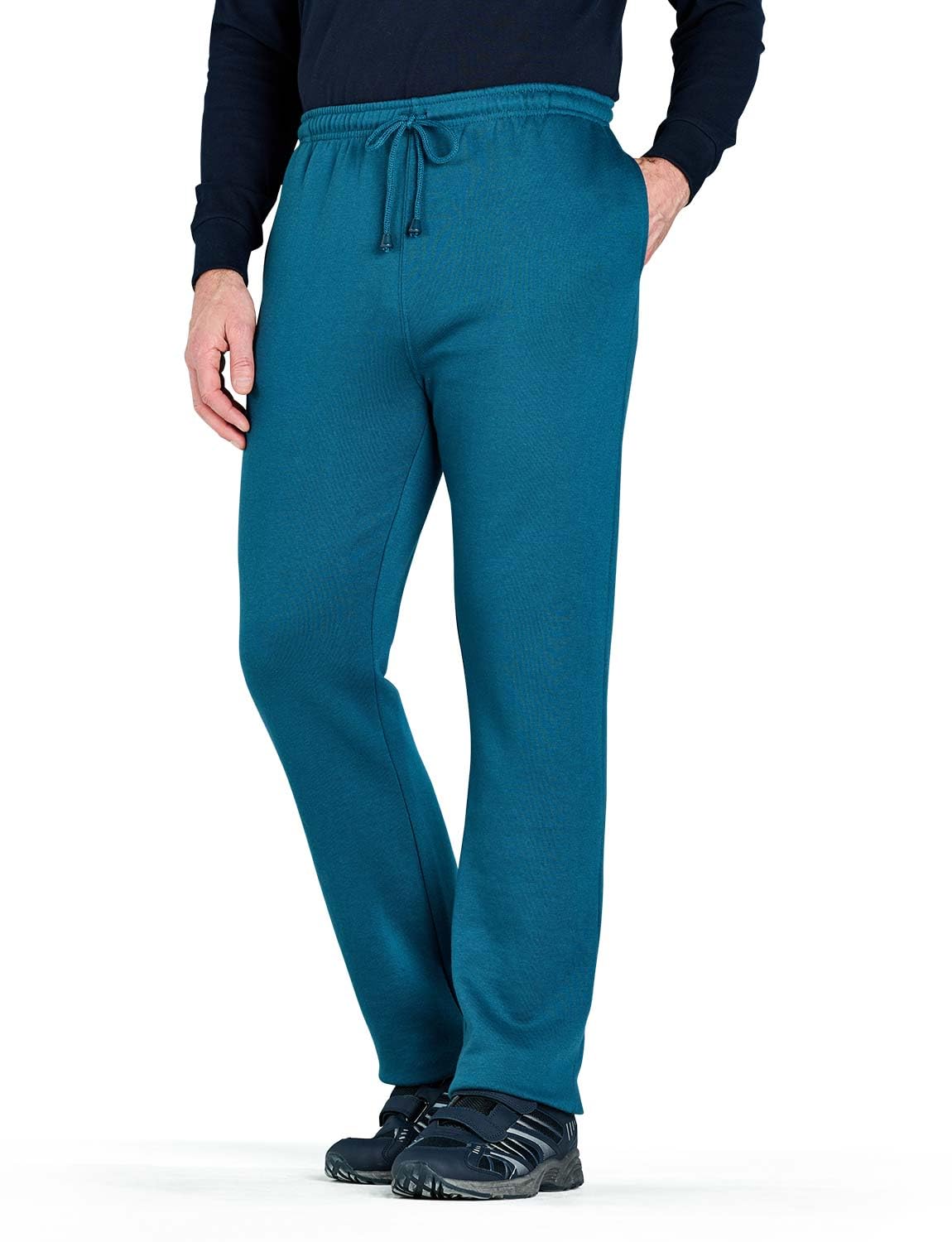 Chums Men's Teal Jogging Bottom Trouser Pants Leisure Pull-On Fleece Joggers 44W / 27L