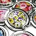 kilofly purse hook [Set of 10 - Foldable - Fancy Flower, with kilofly Pouch