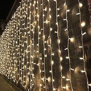 Magictec 300 LED Curtain String Light 8 Lighting Modes Fairy Twinkle String Lights Wedding Party Home Garden Bedroom