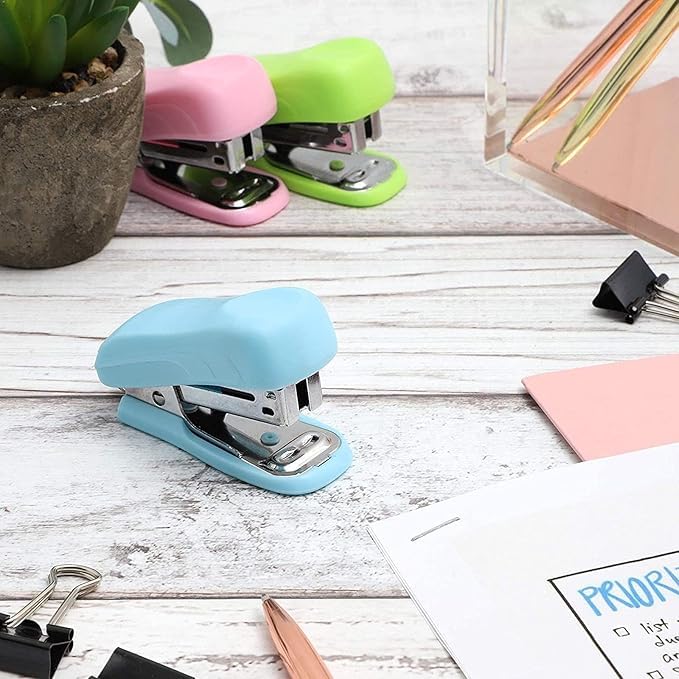 AccuPrints Mini Staplers for Children for Art & Craft Activities & Portable Convenient Stapler Students for School Projects, Homework,Office Stapler, 15 Sheets at a time, Pack of 1 (A3P0) 3