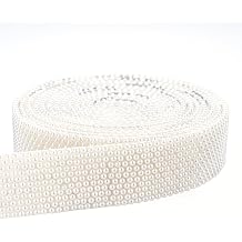 Novani Self Adhesive Pears Ribbon 1 Roll - 3 Yards Beige Pearls Crystal Diamond Bling Strips Glitter Resin Ribbon for Crafting Home DIY DecorationBeige Pearls,1.14 Inch,3Y