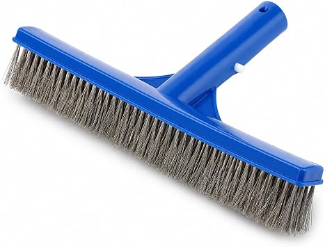 Stainless Steel Swimming Pool Brushes,Wire Pool Algae,Floor Wall Brushes Head,for Cleaning Pool Walls,Tiles Floors25.2x4.5cm