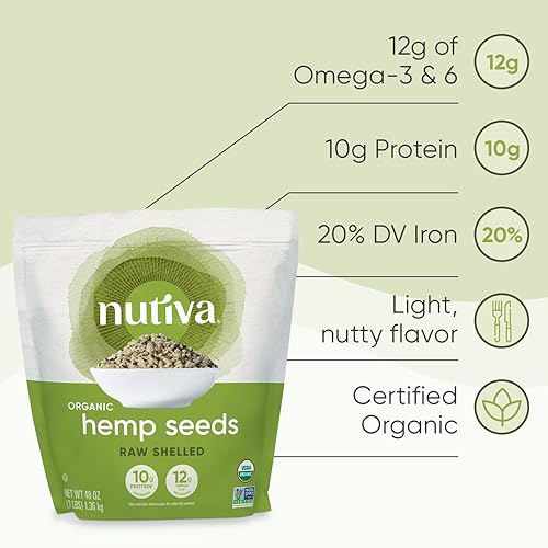 Miniatura 4 de Nutiva - Semilla de cáñamo con revestimiento orgánico