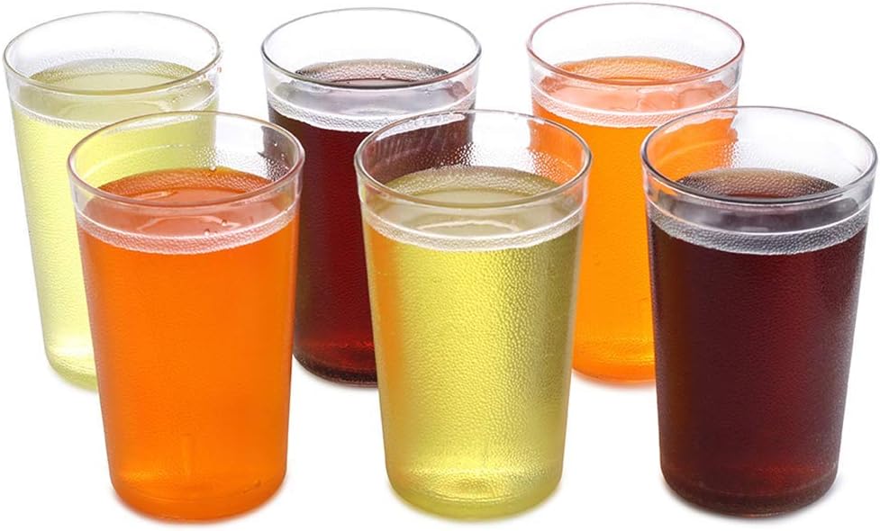 Premium Polycarbonate Unbreakable Glass (Clear, 300ml) -Pack of 6