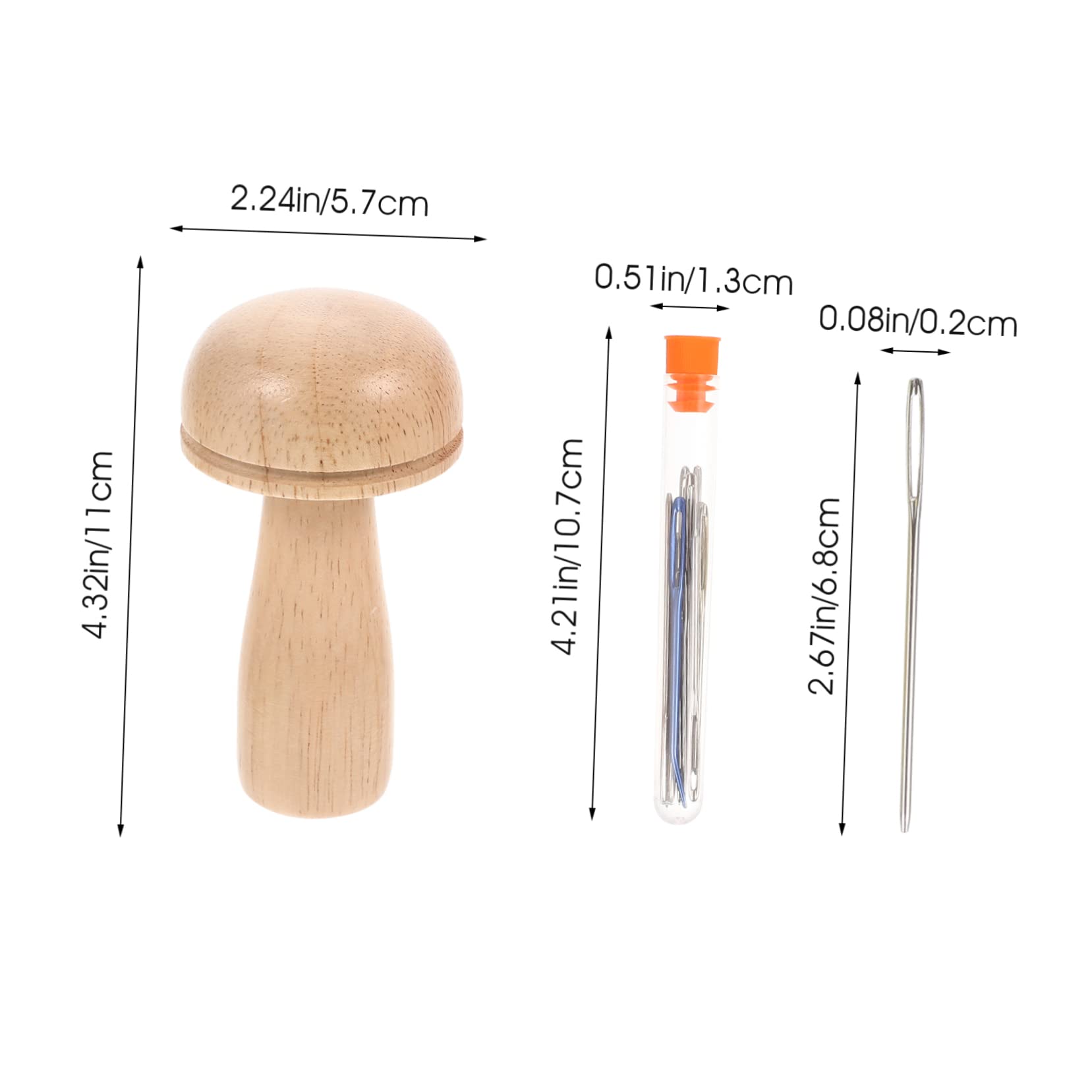 STOBOK 3sets Aghi Da Cucire Ergonomici Per Rammendo Di Aghi Per Maglia e Riparazione Strumenti Di Cucito Portatili Varie Colorazioni Per Maglioni Cappelli e Guanti
