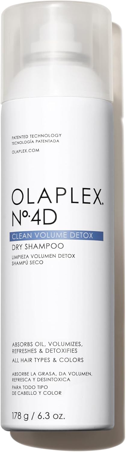 Olaplex 4D Shampoing Sec Volume Légèreté, Détoxifie le Cuir Chevelu, Neutralise les Odeurs, Laisse les Cheveux Propres, Pour Tous Types de Cheveux, Sans Sulfate, 250ml